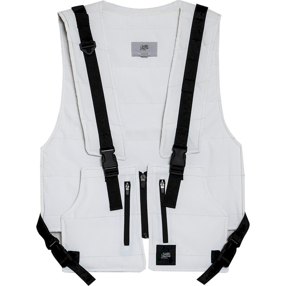 gilet tactique sixth june blanc